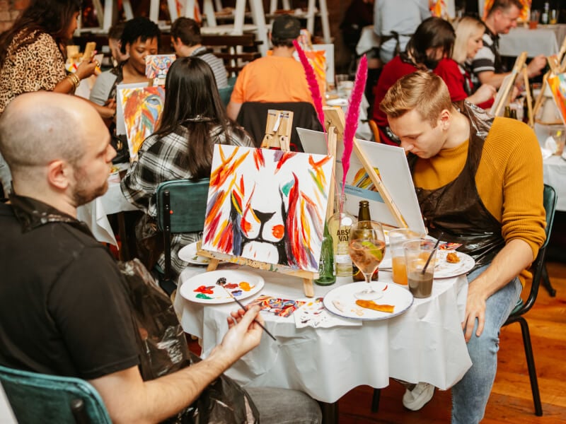 Men painting